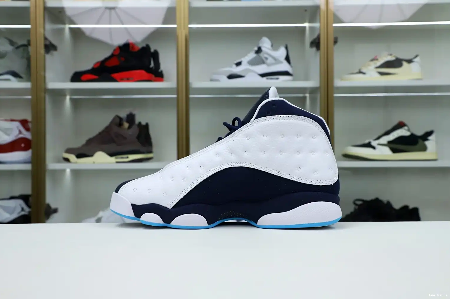 Kimikick BLUE JORDAN AIR OBSIDIAN 414571-144 WHITE POWDER 13 RETRO 0719